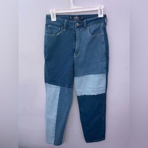 hollister high rise mom jeans